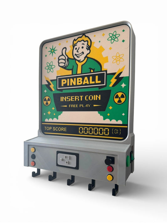 Arcade / Pinball Key Holder – Portachiavi da Parete Retroilluminato – Arcade Style