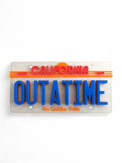BACK TO THE FUTURE – Targa OUTATIME DeLorean – Magnetica 3D