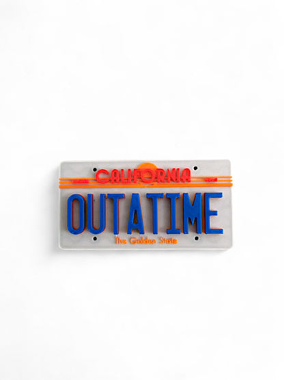 BACK TO THE FUTURE – Targa OUTATIME DeLorean – Magnetica 3D