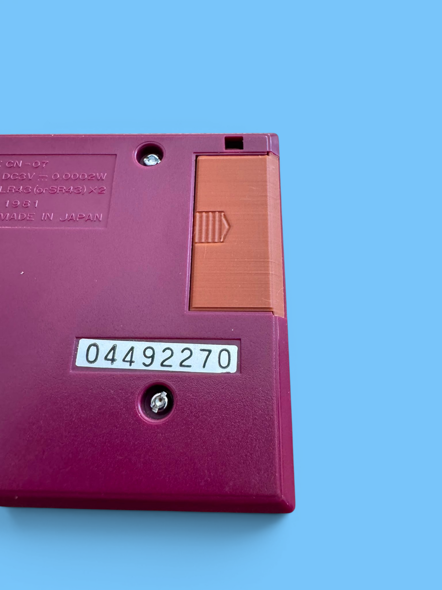 Battery Cover per Nintendo - Game & Watch Single Screen_cod.102