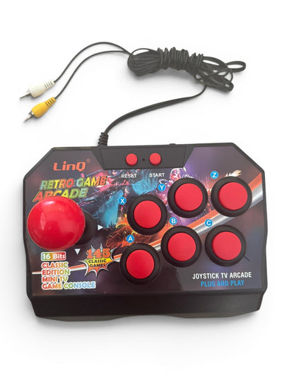 LinQ - Retro Game Arcade - Plug & Play TV Arcade Console 145 Giochi