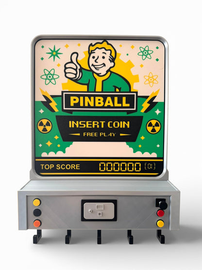 Arcade / Pinball Key Holder – Portachiavi da Parete Retroilluminato – Arcade Style