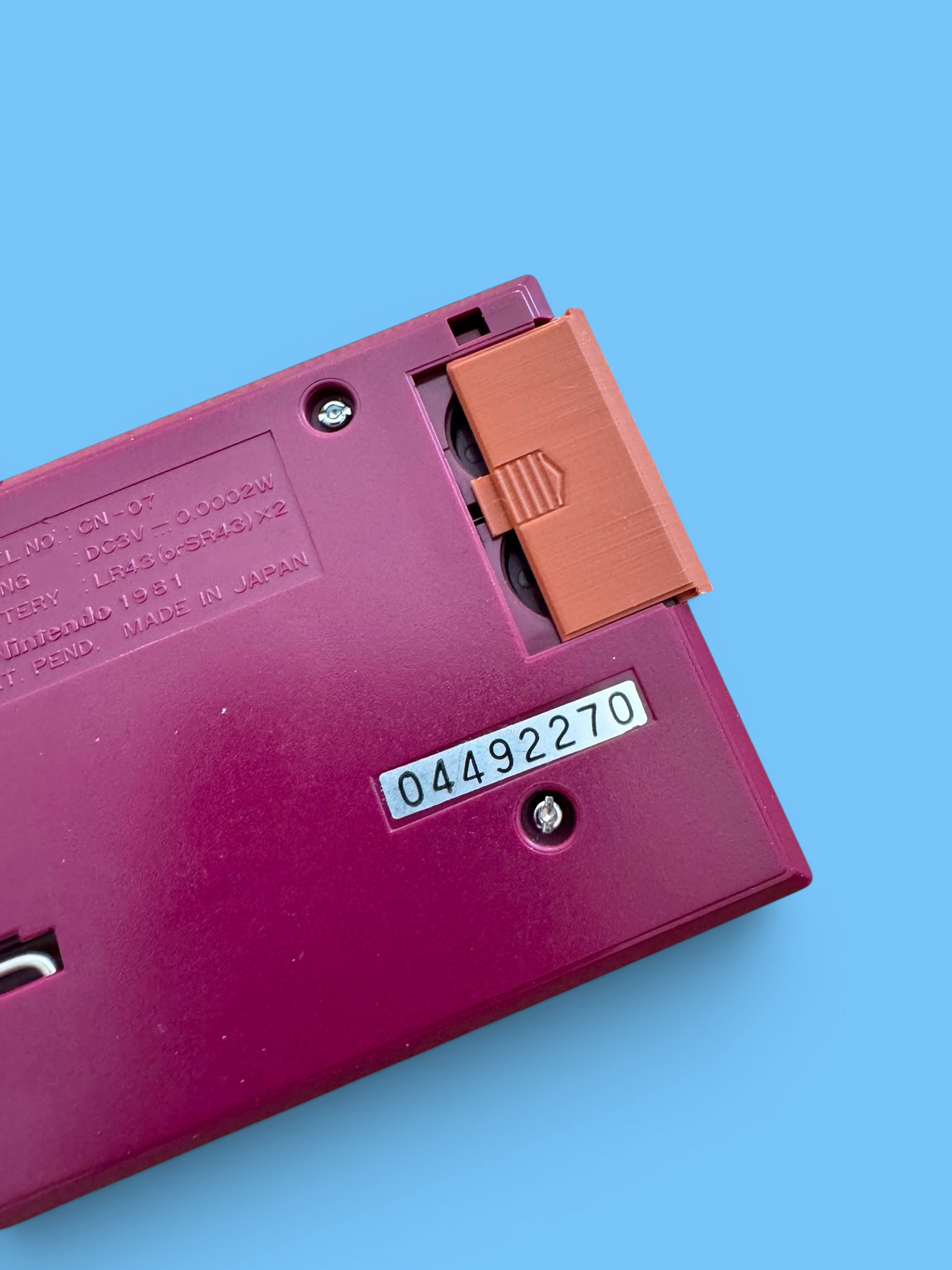 Battery Cover per Nintendo - Game & Watch Single Screen_cod.102