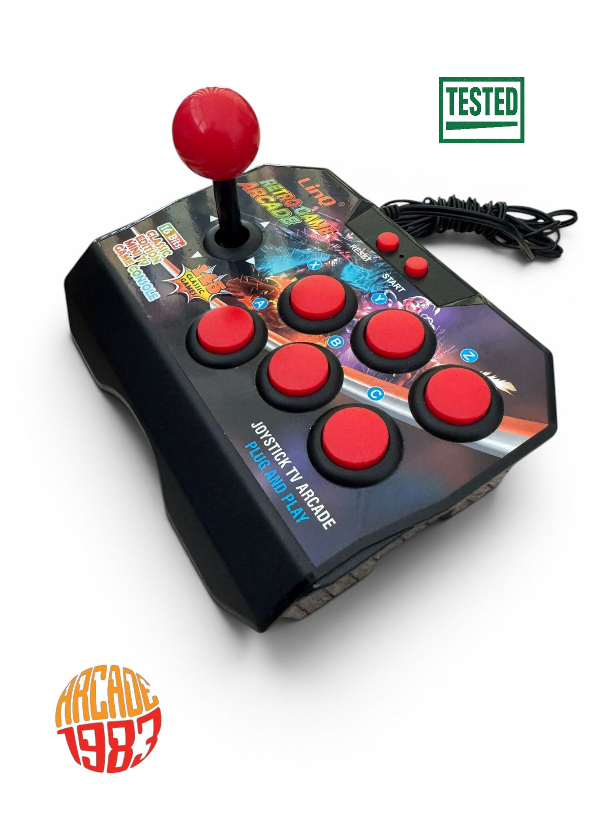 LinQ - Retro Game Arcade - Plug & Play TV Arcade Console 145 Giochi