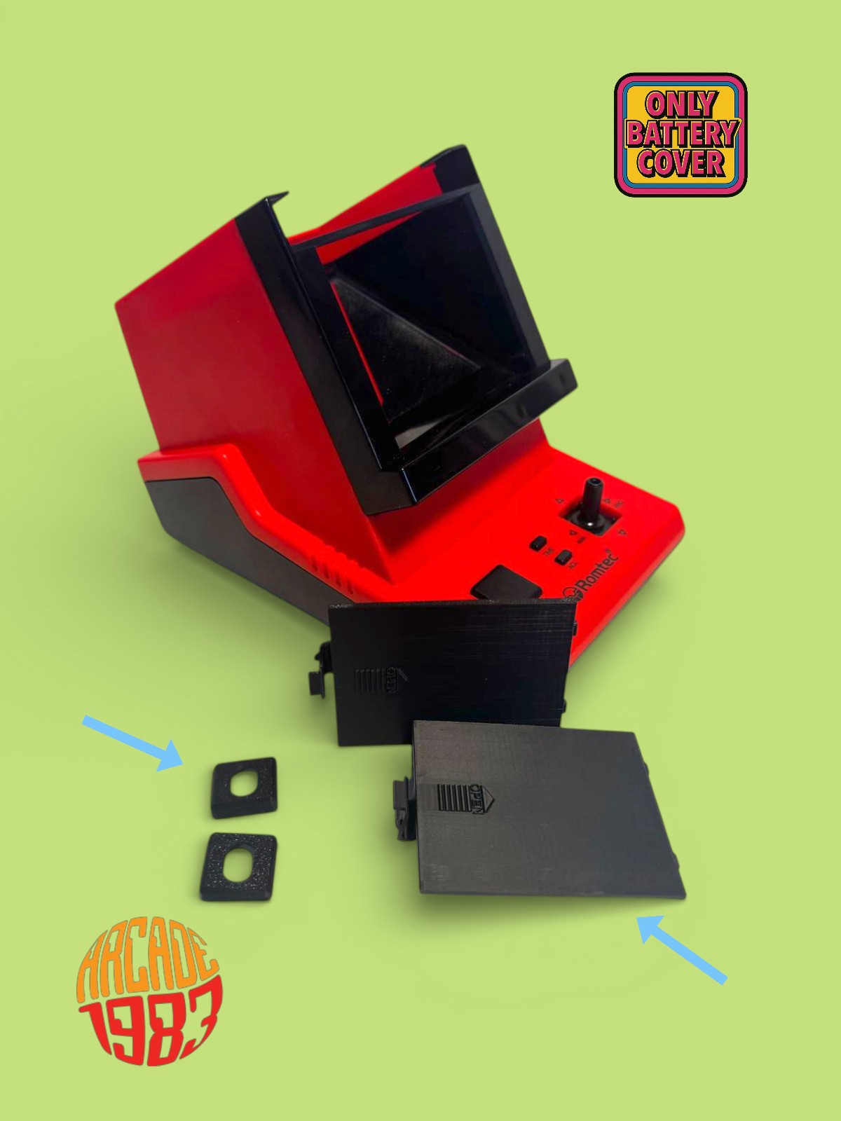 Battery Cover & inserti per joystick per Romtec – Colorvision Tabletop_cod.009