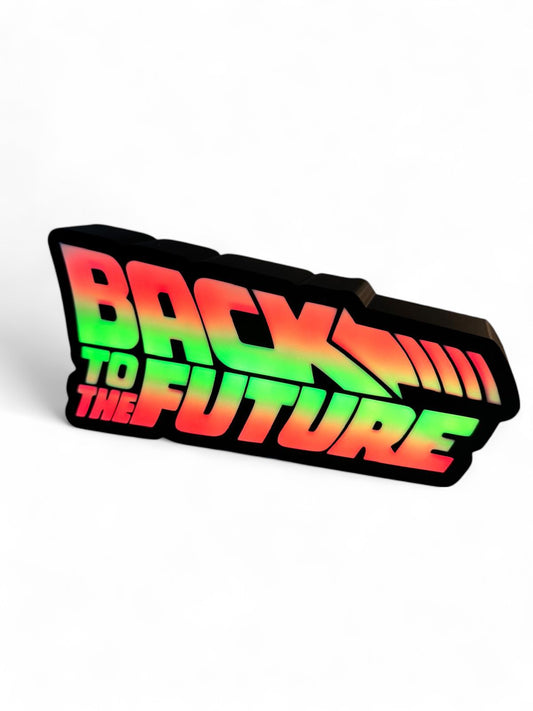 Insegna LED Retro – Logo Back to the Future – USB-C