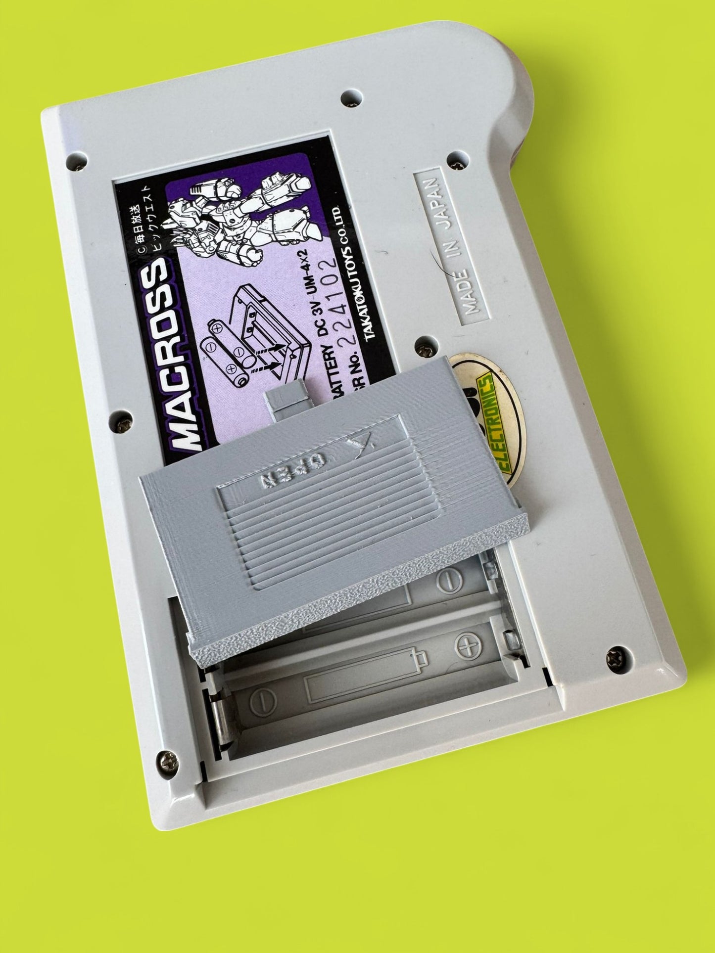 Battery Cover per Takatoku Toys - Macross Space Fight - LSI Game_cod.042
