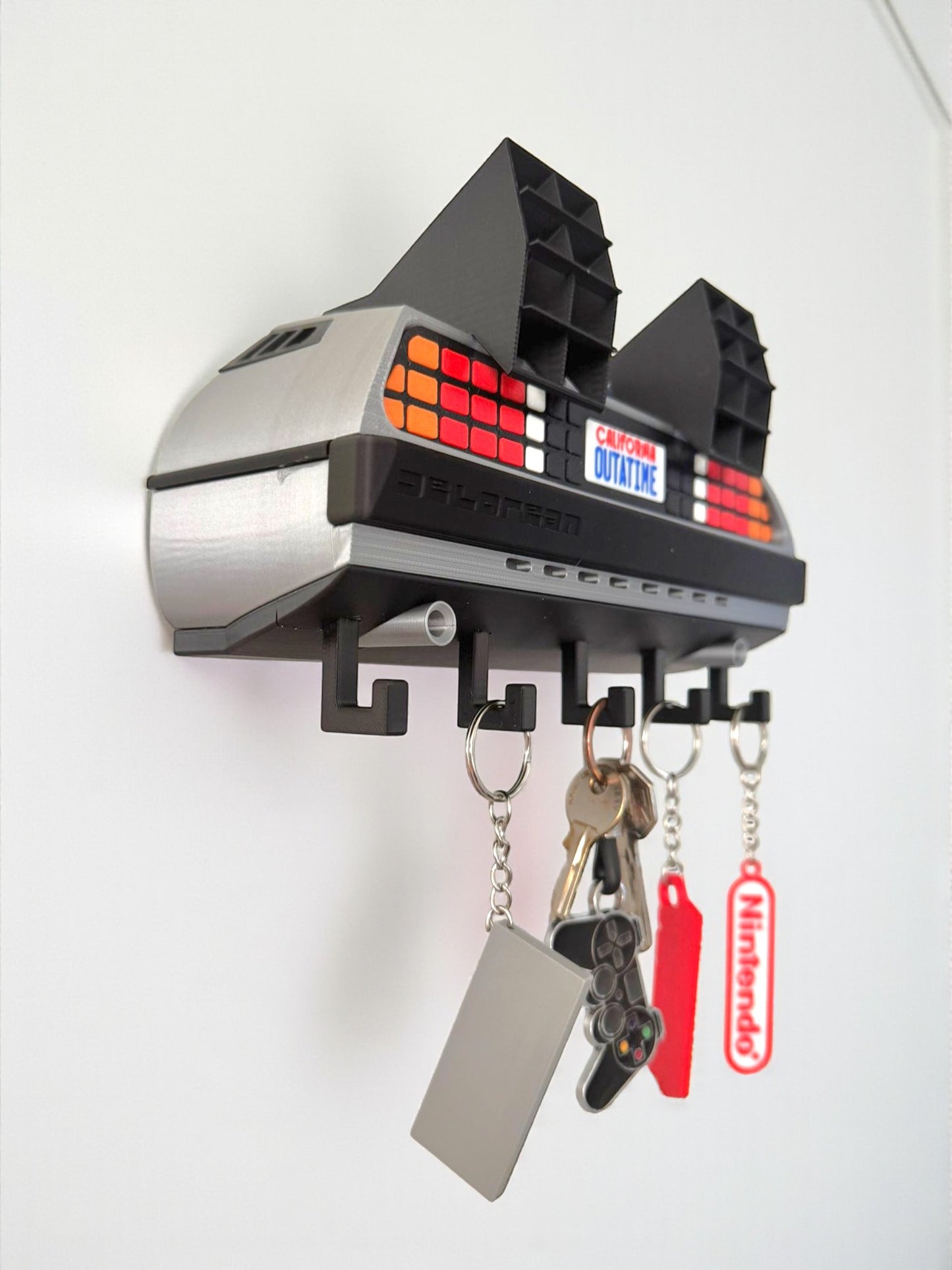 Key hanger/Keychain holder - DeLorean - Back to the Future - Nerd