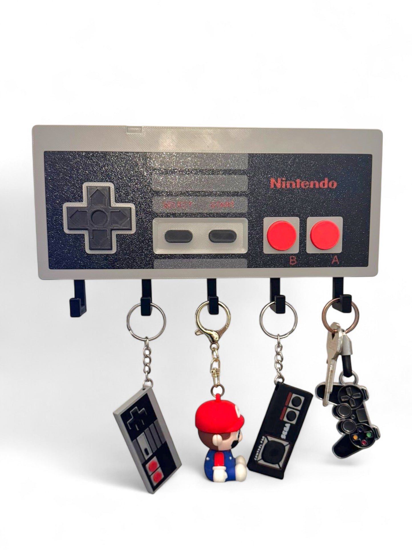 Appendi chiavi/Keychain holder - Controller NES – 5 Ganci – Stampa 3D