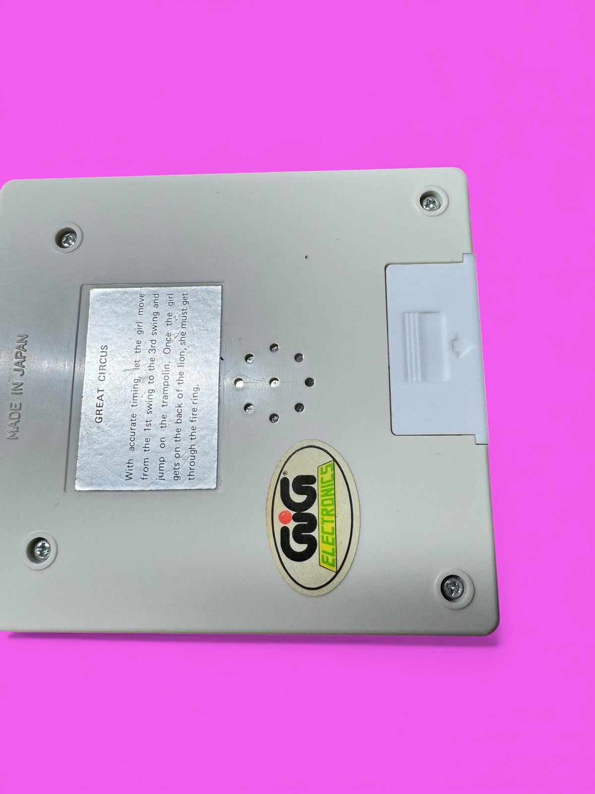 Battery Cover per GIG Electronics – Great Circus – LCD Game_cod.069