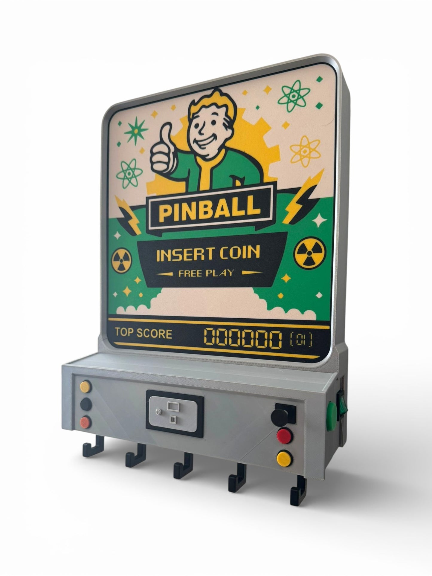 Arcade / Pinball Key Holder – Portachiavi da Parete Retroilluminato – Arcade Style