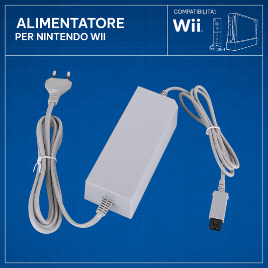 Nintendo - Alimentatore Compatibile per Nintendo Wii