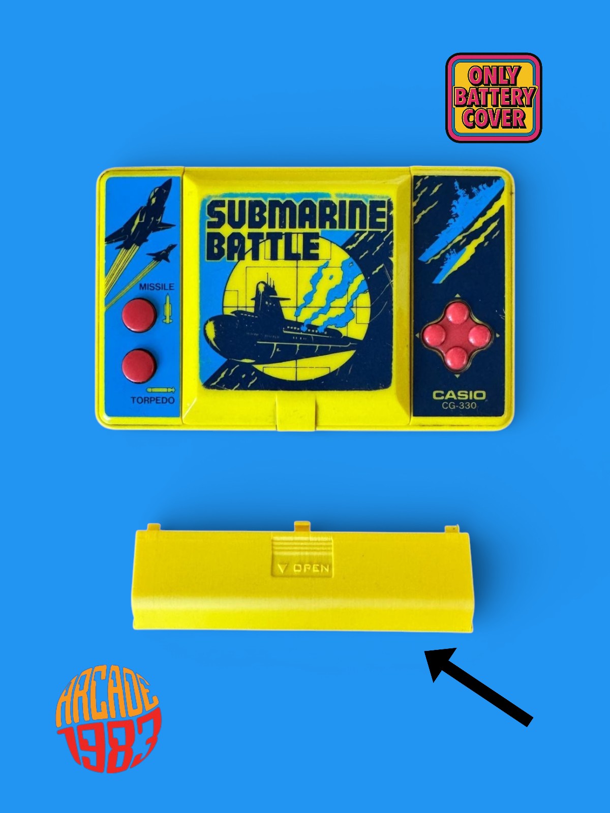Battery Cover per Casio Submarine Battle CG-330_cod.050
