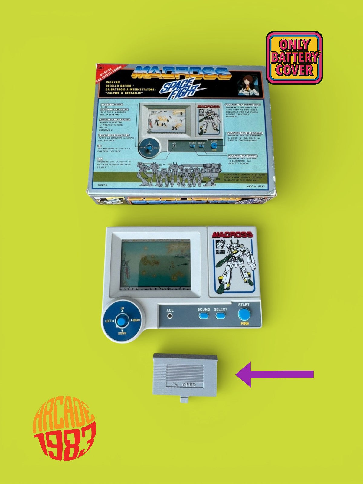 Battery Cover per Takatoku Toys - Macross Space Fight - LSI Game_cod.042
