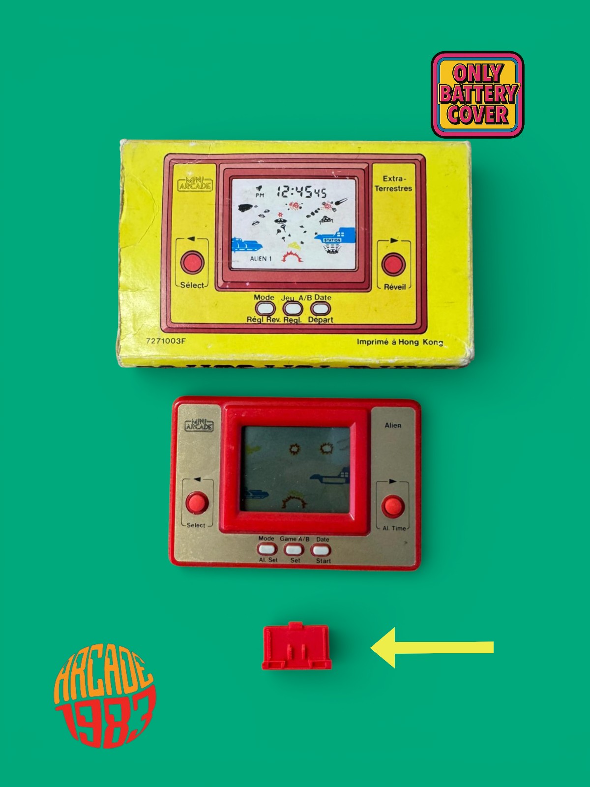 Battery Cover for Mini Arcade LCD Game (Multi-Title Compatible)_Code 89