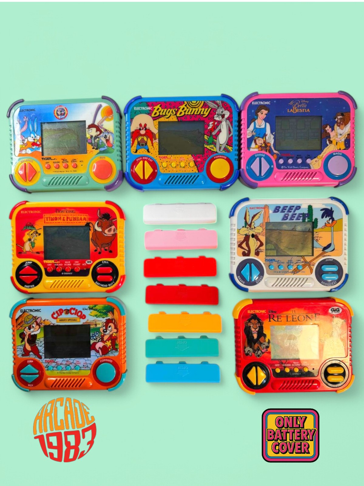 Battery Cover per Tiger Electronics – LCD Handheld Cartoon Series_cod.001