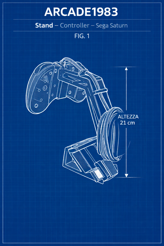 Stand/Espositore per Sega Saturn e il suo controller