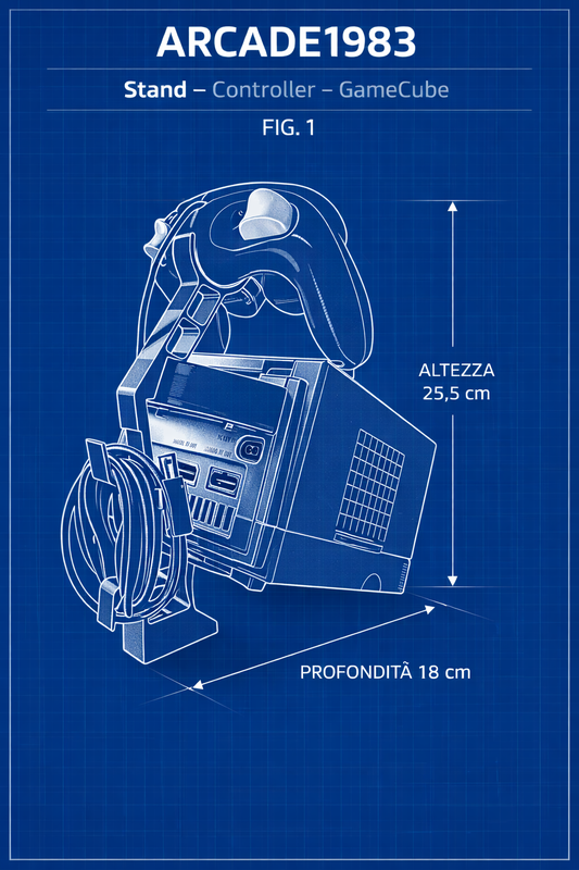 Stand/Espositore per Game Cube e il suo Gamepad