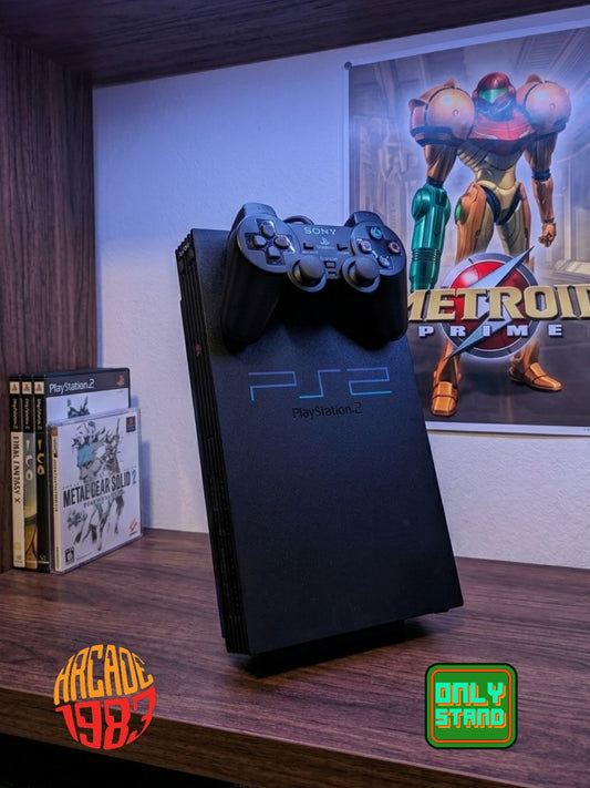 Stand/Espositore per Play Station 2 Fat (verticale / orizzontale)