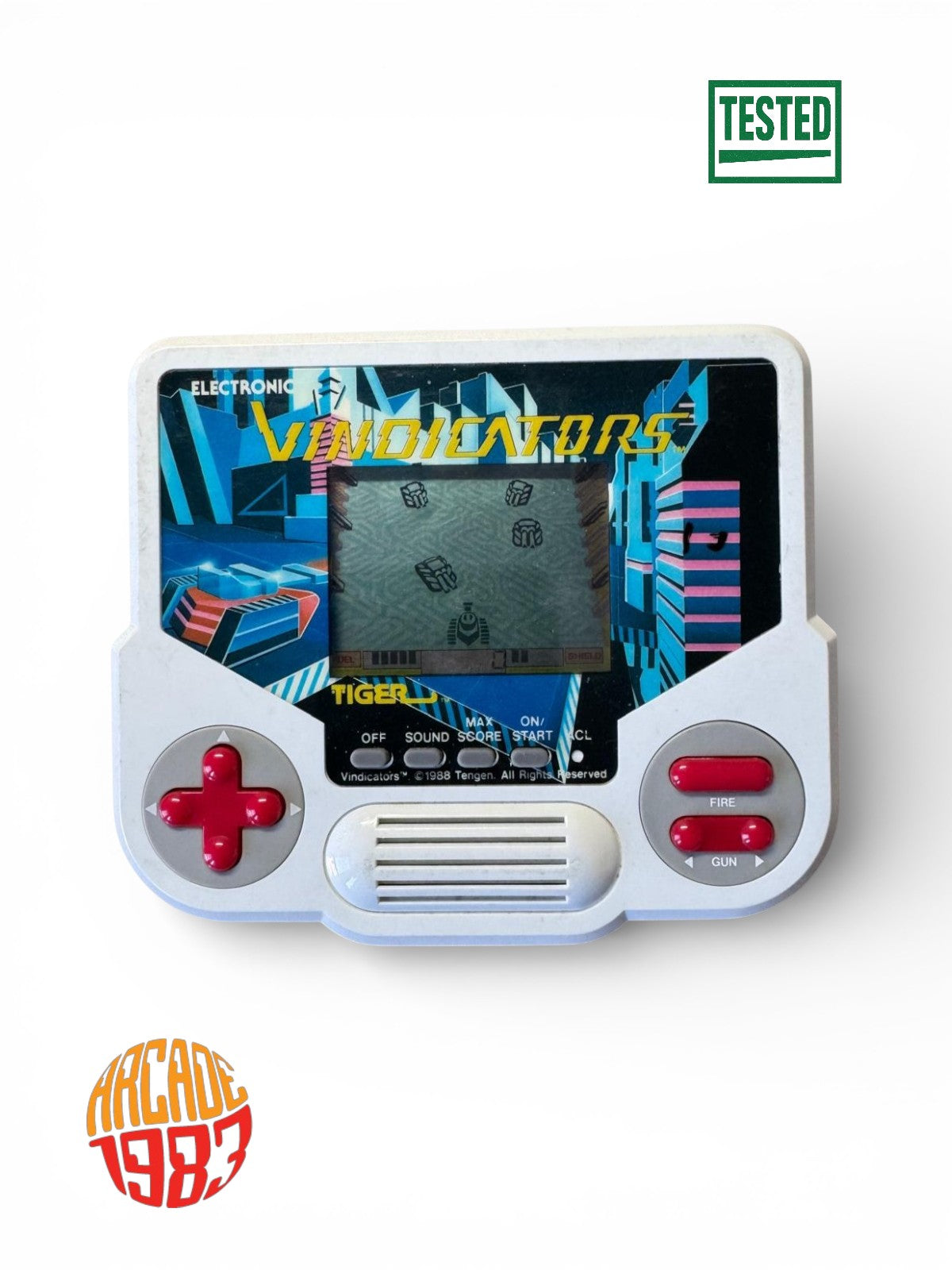 Tiger Electronics – 1988 – Vindicators – Handheld LCD Game
