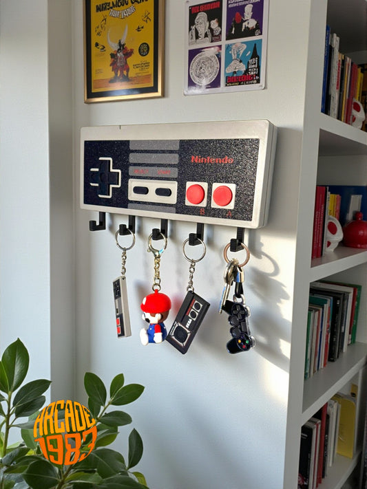 Appendi chiavi/Keychain holder - Controller NES – 5 Ganci – Stampa 3D
