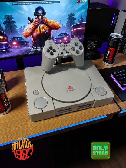 Stand/Espositore per Play Station 1 con Controller Classic (no analogico)